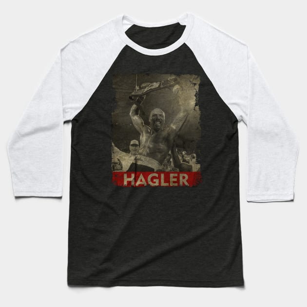 TEXTURE ART- Marvin Hagler - RETRO STYLE Baseball T-Shirt by ZiziVintage